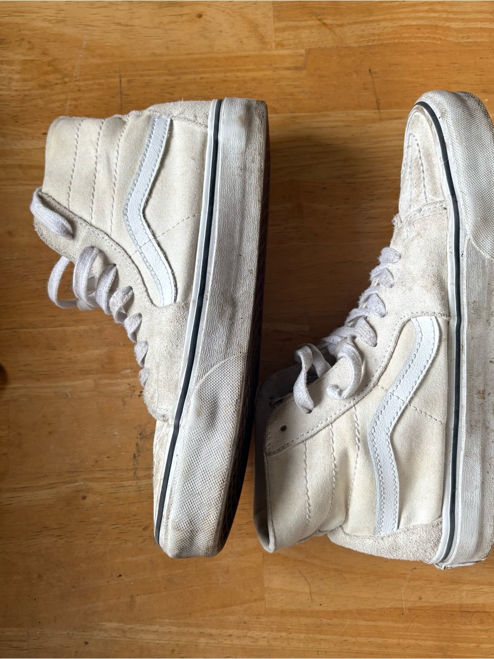Cream High-Top Vans